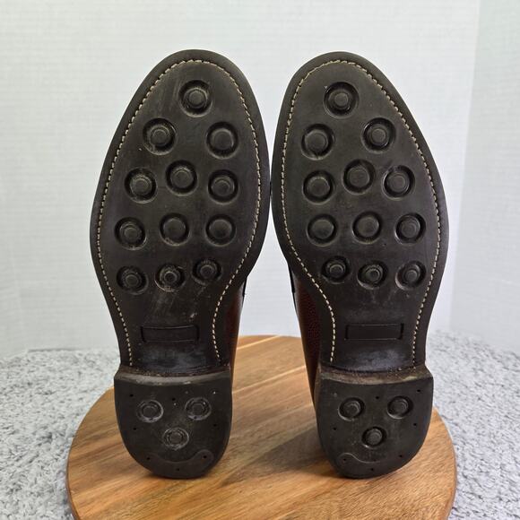 Joseph Cheaney Howard R 5203 Mahogany Brown Studded Penny Loafer Mens UK11 US12 - Picture 9 of 16